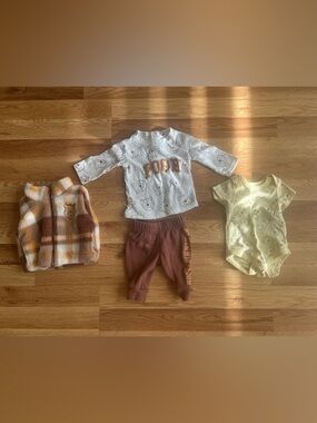 Disney Baby Plush Hooded Jacket in Cream and Brown